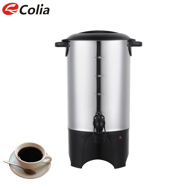 Coffee Percolator Cafe Appliance Electric Commercial Coffee Machine Boiler 30 50 100 Cups Stainless Steel Coffee Maker