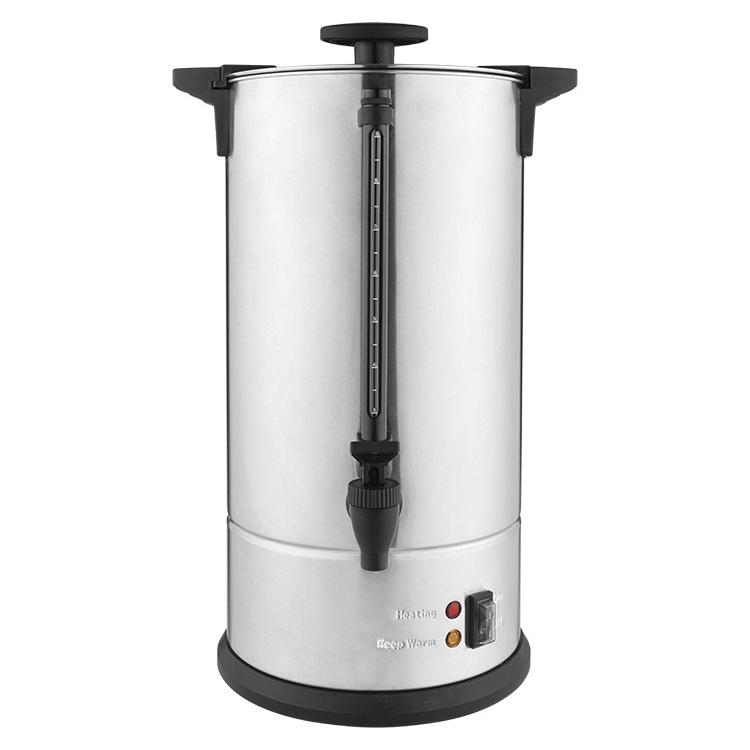 Coffee Machine Commercial 304 Stainless Steel Coffee Percolator with Filter Cafe Equipment 120 Cup Electric Coffee Boiler