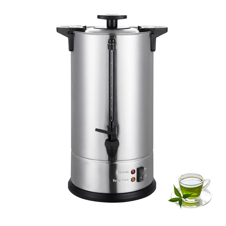 10 Liter Stainless Steel Commercial Hot Water Dispenser Tea Water Boiler for Restaurant Commercial Luxury Catering Tea Urn