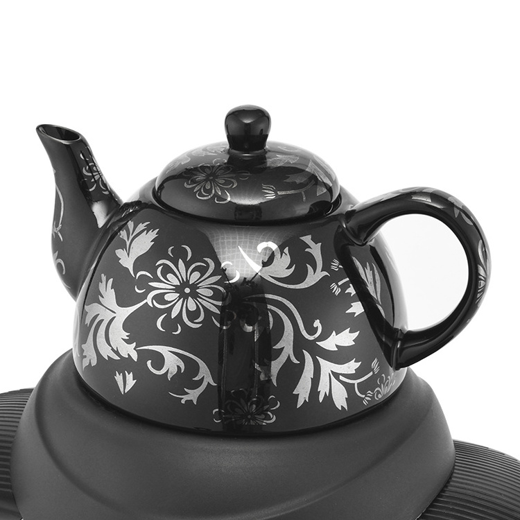 2021 Electrical Teapot or Turkish Tea Boiler or Electrical Samovar Kettle with Ceramic Pot Hot Sale in Mid-East