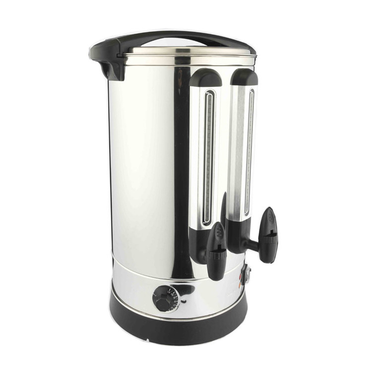 10 Liter Stainless Steel Commercial Hot Water Dispenser Tea Water Boiler for Restaurant Commercial Luxury Catering Tea Urn