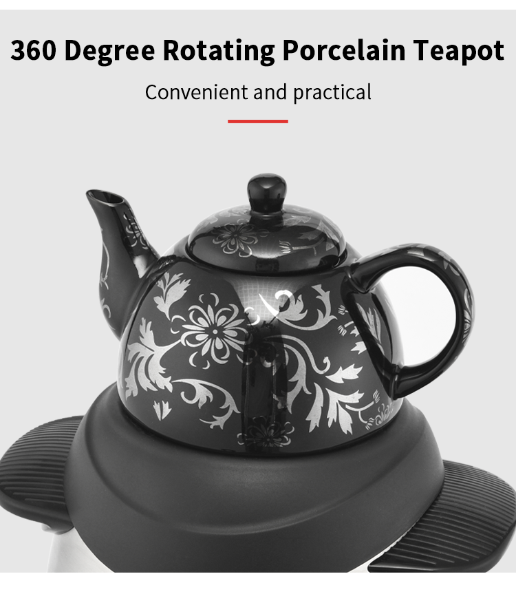 2021Year  Popular Electric Samovar 4 Liters Stainless Steel Automatic Turkish Tea Maker Teapot Samovar Electric Kettle