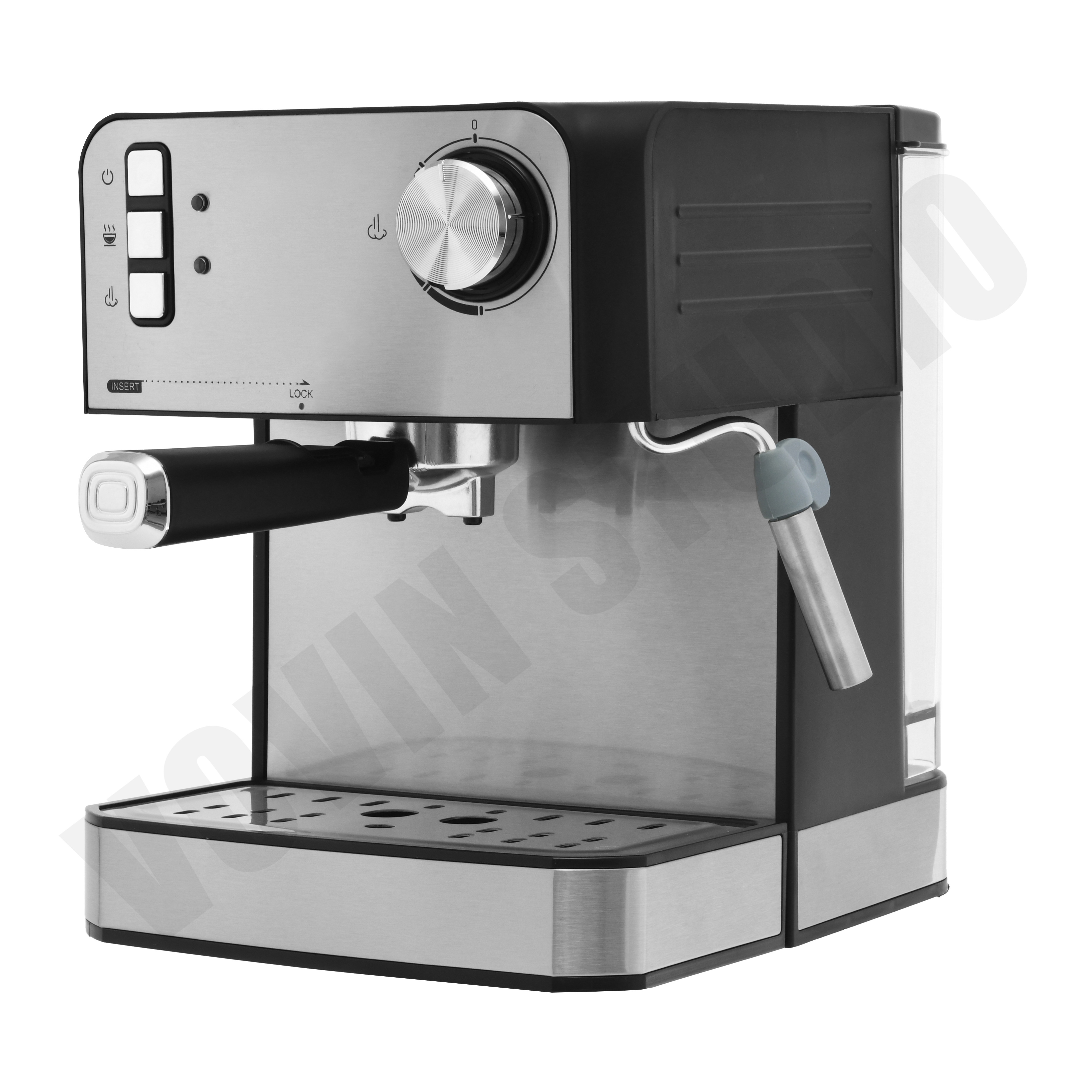 2021 Stainless Steel Coffee Maker 15 20 Bar Espresso 2 Cups Filter Coffee Machine Can make Cappuccino and latte for commercial