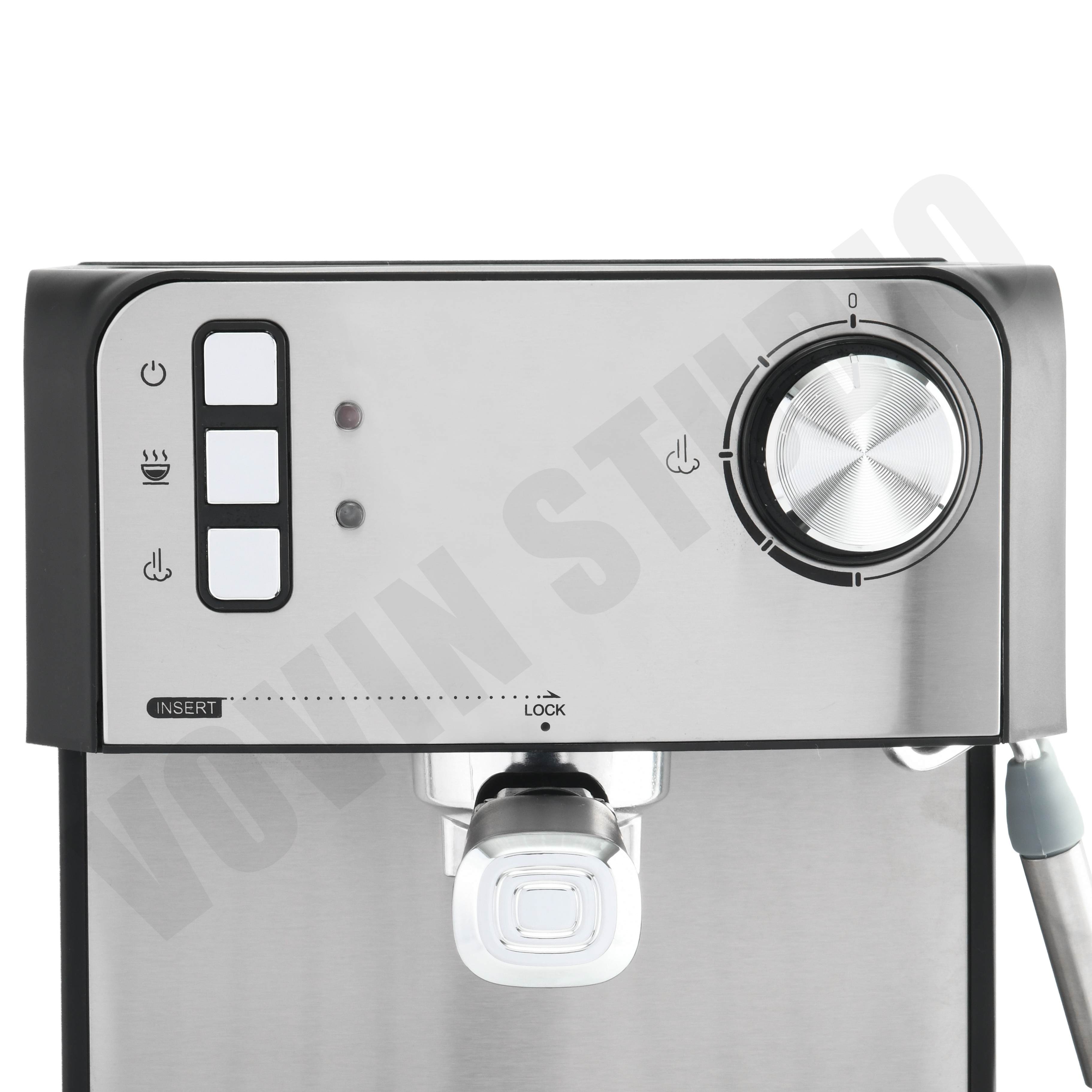 2021 Stainless Steel Coffee Maker 15 20 Bar Espresso 2 Cups Filter Coffee Machine Can make Cappuccino and latte for commercial