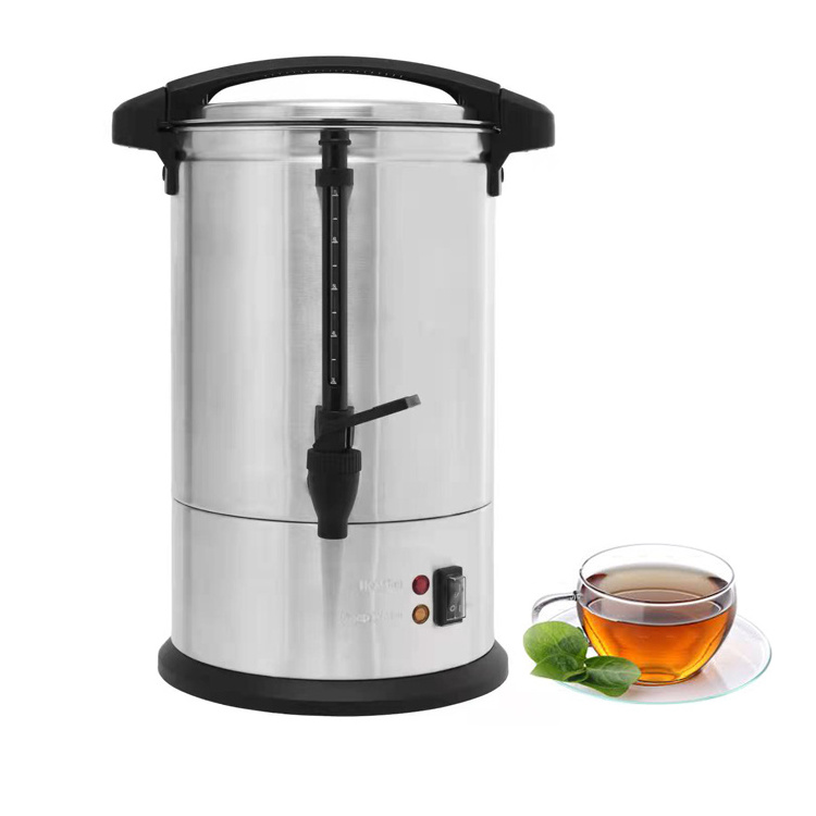 10 Liter Stainless Steel Commercial Hot Water Dispenser Tea Water Boiler for Restaurant Commercial Luxury Catering Tea Urn