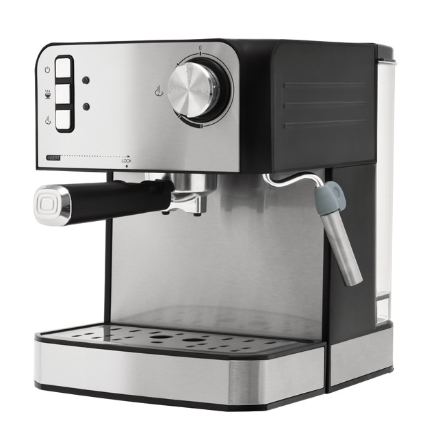 Cappuccino Latte Mocha Espresso Coffee Maker Household Espresso Coffee Machine 850W Stainless Steel Italian Coffee Maker Machine