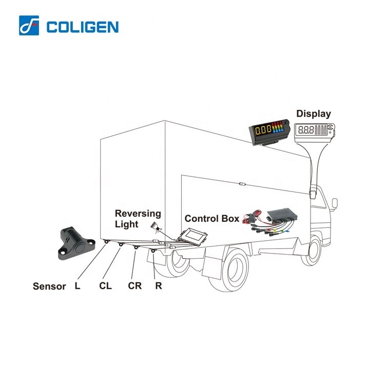 OEM 24V Parking Sensor For Truck Bus 2.5m Detection Proximity Ultrasonic Warning Alert System