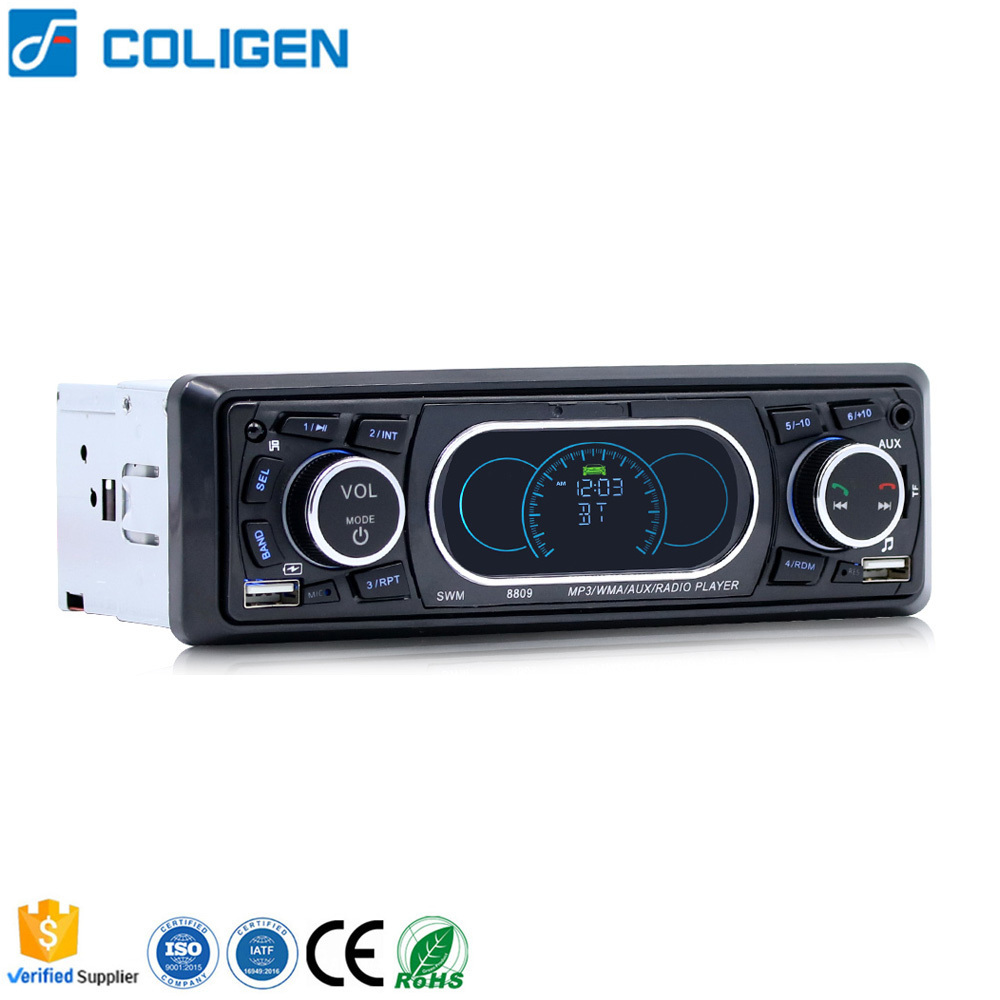 Universal Radios De Autos 1 Single Din Car Stereo Mp3 With BT FM SD AUX Car Radio Remote Control Dashboard 2usb Car MP3 Player