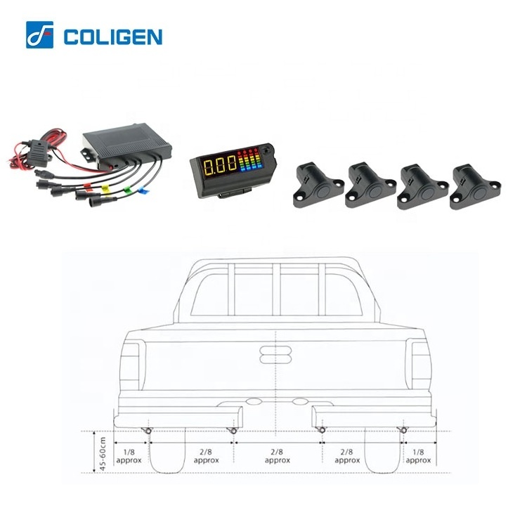 OEM 24V Parking Sensor For Truck Bus 2.5m Detection Proximity Ultrasonic Warning Alert System