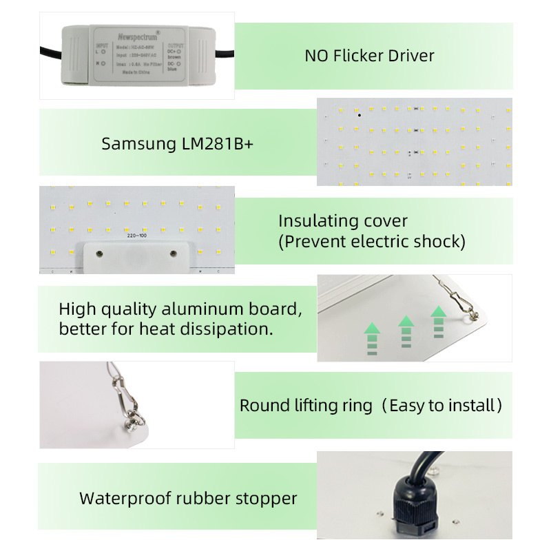 LED Grow Light Full Spectrum Samsung LM281B 650W 1000W Grow Lights for Plants Flowers Hydroponic Indoor Grow Tent Phyto Lamp