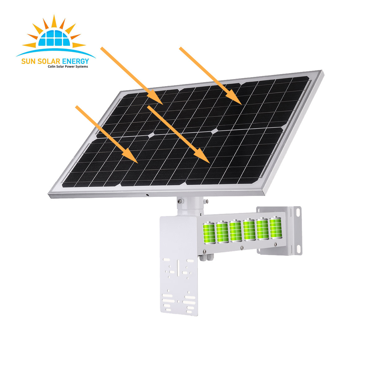 A+ 40W solar panel 20AH 222WH 18650 battery kit for 5G cctv camera or car solar camera or street lamp working