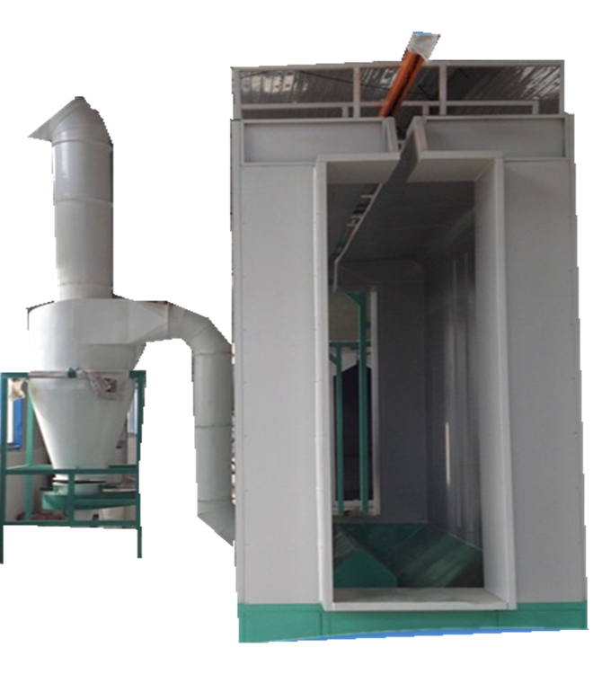 Metal Workpiece Epoxy Coating Booth Machine For Spraying Mesh Barrier