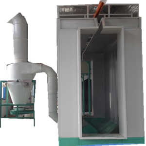 Metal Workpiece Epoxy Coating Booth Machine For Spraying Mesh Barrier