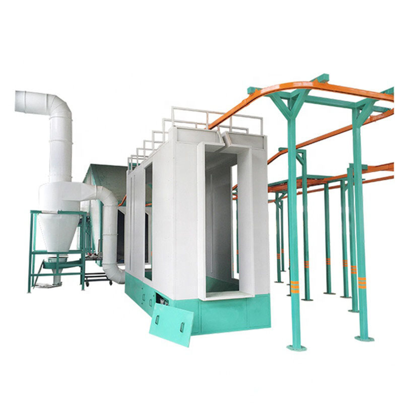 Metal Workpiece Epoxy Coating Booth Machine For Spraying Mesh Barrier