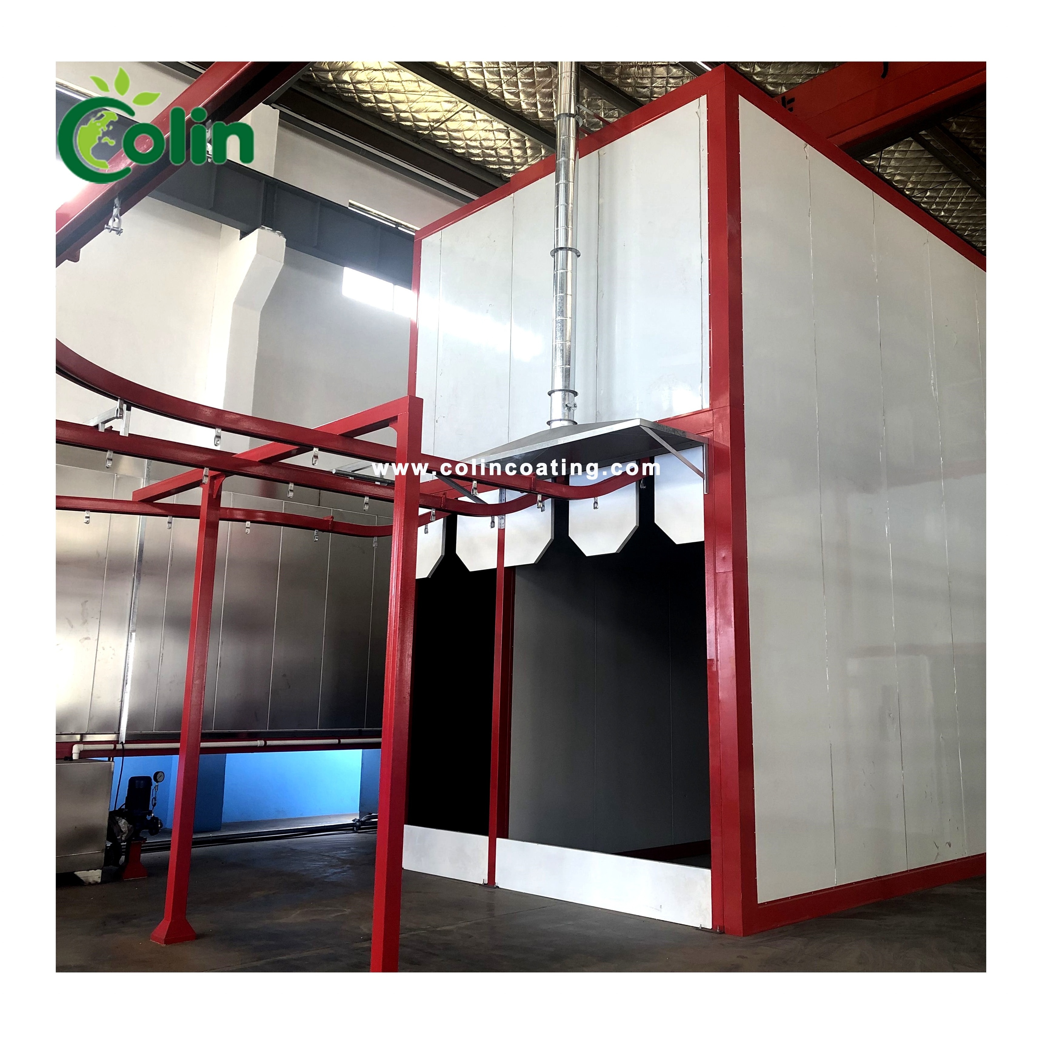 Fence, Wire Mesh Automatic Fluidized Bed DIP Coating Machine System Powder Coating Line