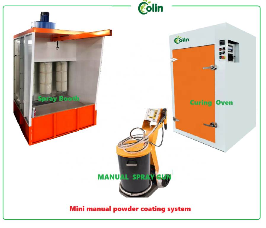 Electrostatic metal Powder Coating Plant booth System machine