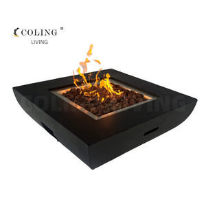 COLG86-2 Outdoor Liquid Propane LGP NG Gas bowl GFRC Concrete Fire Pit for Patio