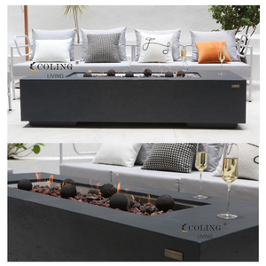 Coling Outdoor furniture fire pit table outside Electronic Ignition gas fireplace for patio