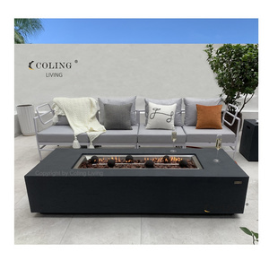 COLINGLIVING 71.7 Inched Fire Pit Patio Heater Concrete Firepit Outside Outdoor fireplace