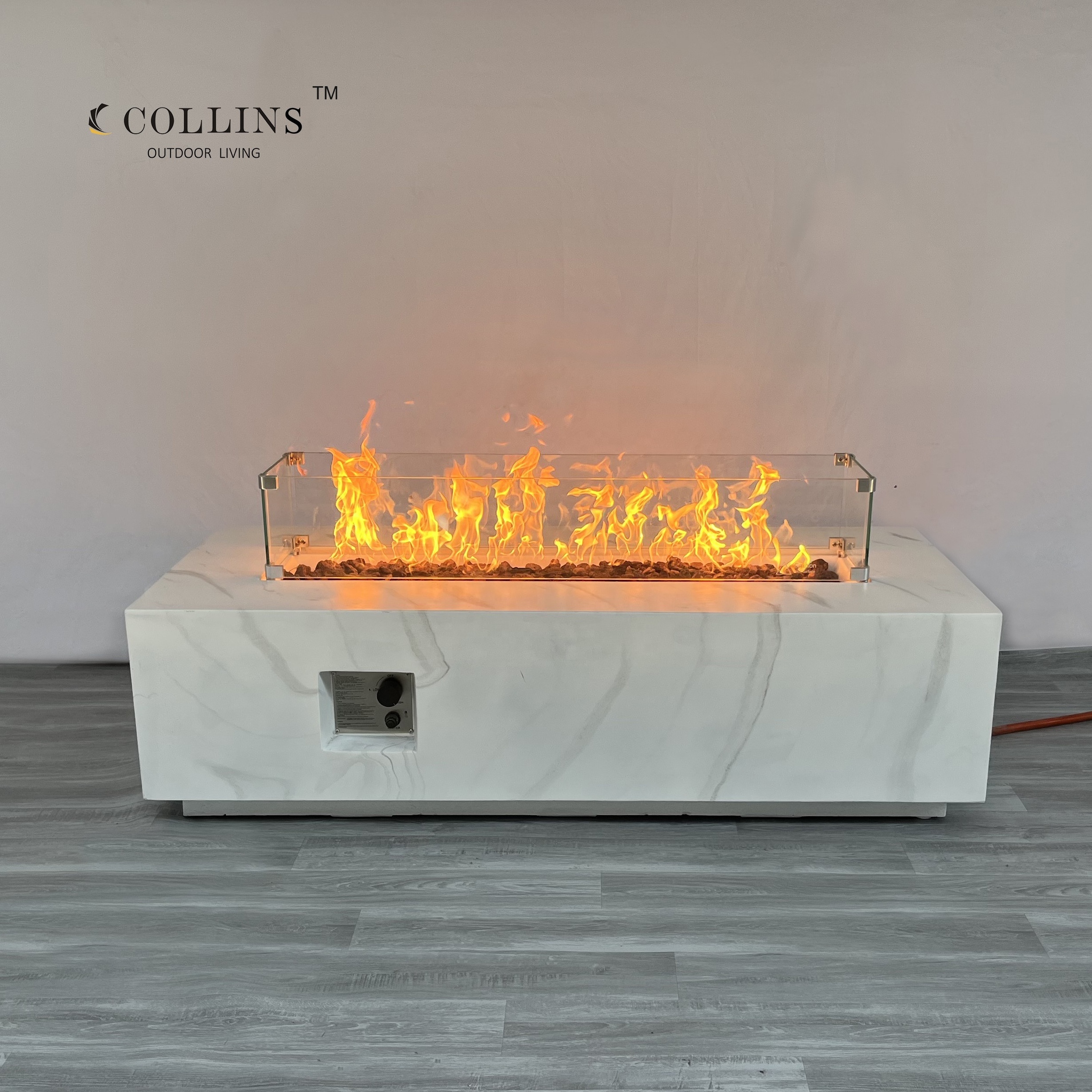 COLP015 Modern Furniture large concrete fire pit gas firepit for Patio Villa