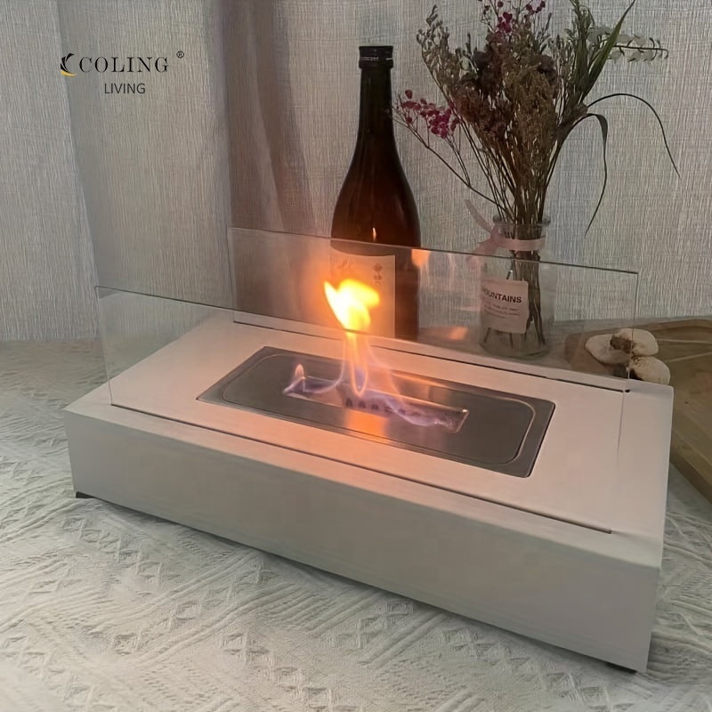 COLG612 -1 Indoor tabletop small alcohol lamp heating stove portable ethanol real fire fireplace