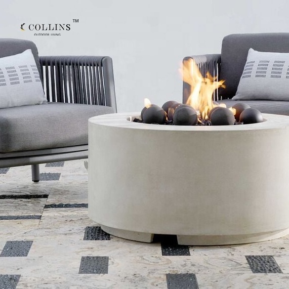 COLL019 Manufacturer portable concrete fire pit natural gas firepit for hotel