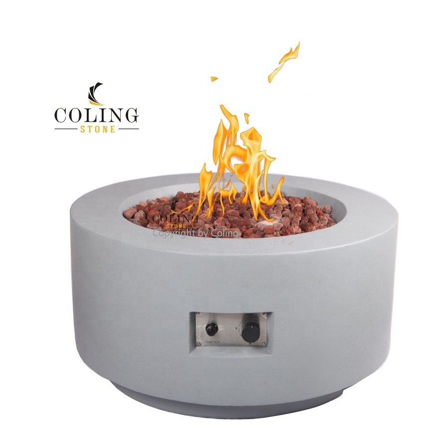 COLL019 Manufacturer portable concrete fire pit natural gas firepit for hotel