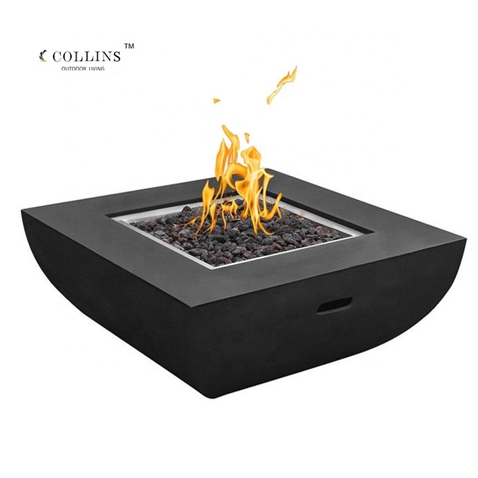 COLG86-2 Outdoor Liquid Propane LGP NG Gas bowl GFRC Concrete Fire Pit for Patio