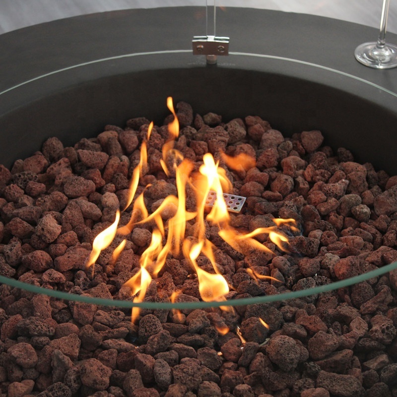 CG012-3 Glass Gas fire pit smokeless portable fire pits outdoor fire pit 30 inch