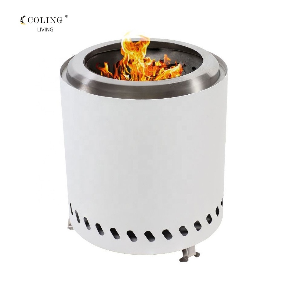 Coling Living Stainless steel Tabletop bonfire fire pit indoor portable tabletop fireplace