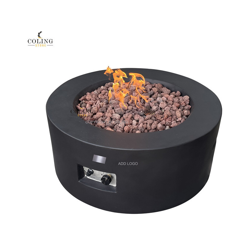 COLL019 Manufacturer portable concrete fire pit natural gas firepit for hotel