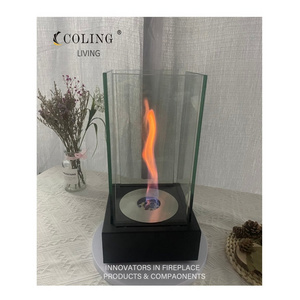 Home decor indoor tabletop fireplaces luxury bio ethanol fireplace for villa