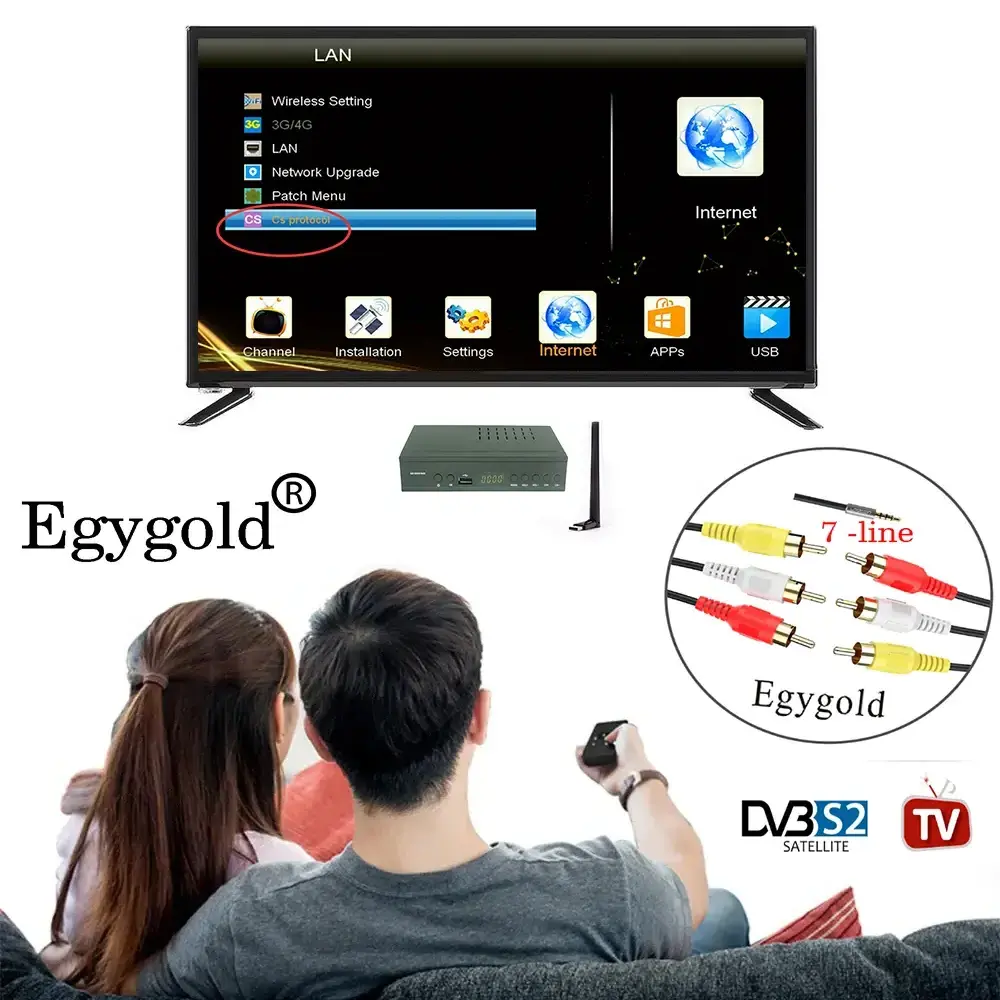 New Europe Egygold Cccam Satellite TV Receiver Stable Server 7 lines Oscam Cccam Clines Europe Spain Portugal Poland Cccam Oscam