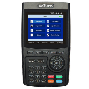 Super Max 9200 Satellite Receiver,WS6916 DVB-T&DVB- S 3.5 Inch LCD Screen SATLINK WS6916 Satellite Finder Meter