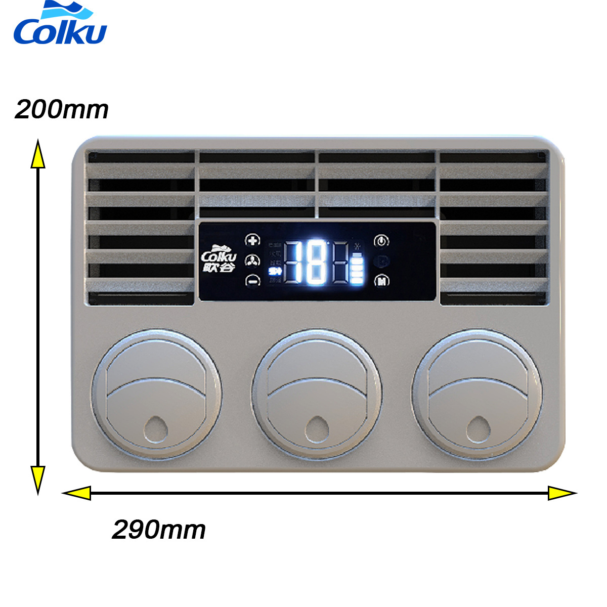 New Design LT20 Colku 12v 24v Roof Top Air Conditioner For Truck Parking Cooler With Electric Compressor 12 Volt Caravan Air Con