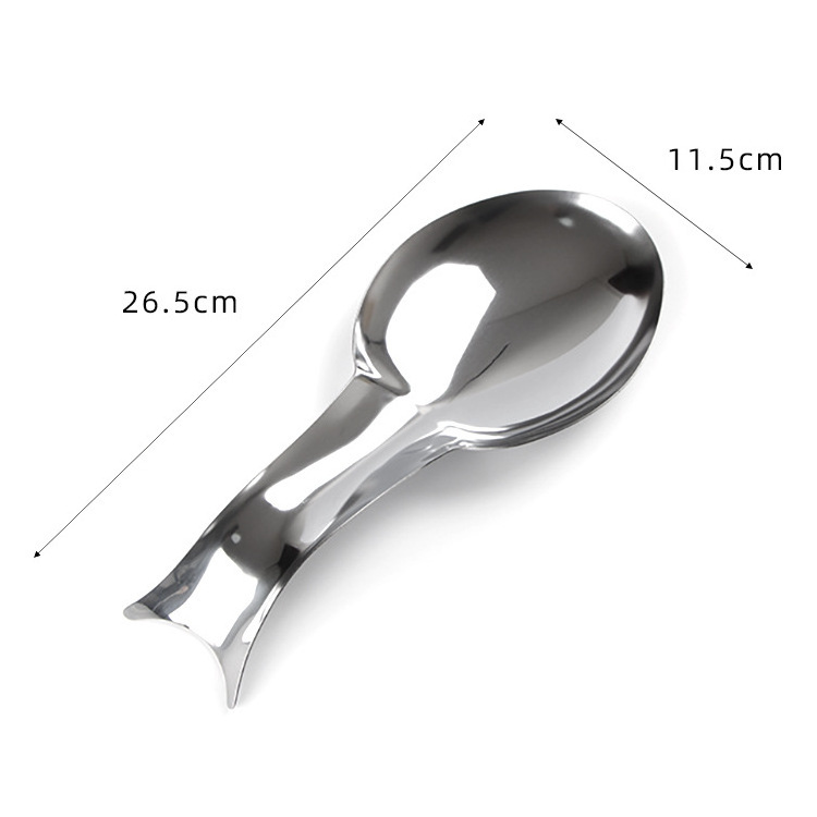 Durable Stainless Steel  Dish Serving plate Spoon Holder Rest for Kitchen Spatula Ladle Brush