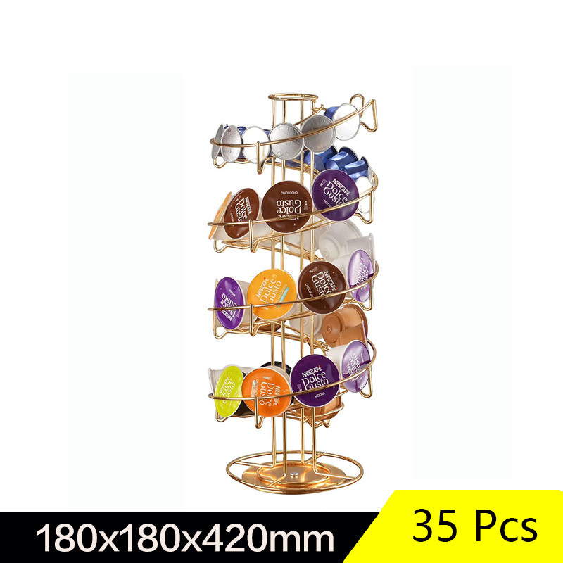 Hot sale 360 revolving Dispensing holder Stand Capsule Coffee Pod rack hot sale Capsule holder