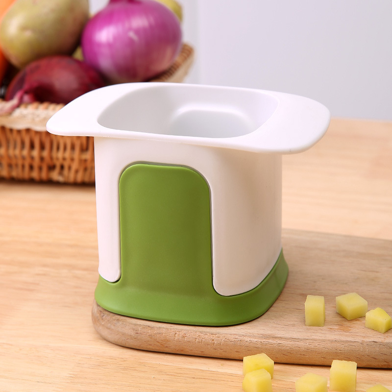 2-in-1 Hand-pressed Vegetable Chopper Cucumber Potato Onion Dicer Slicer