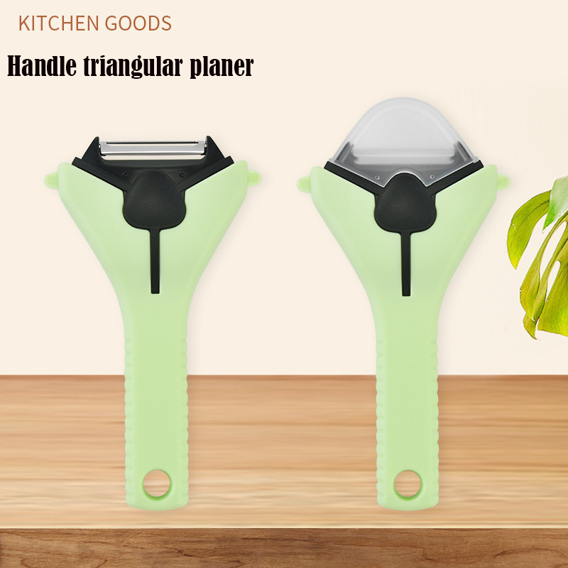 Stainless steel multifunctional triangular wire planer, household kitchen peeler, convenient and easy to store, three in one