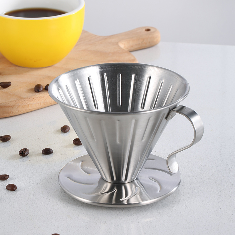 304 stainless steel filter cup hand brew pot drip drip filter funnel hand brew coffee pot filter cup strainer