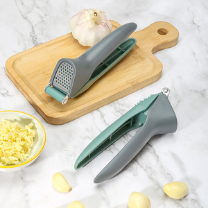 Garlic press puree  Stainless steel garlic stamping tool Ginger garlic crusher