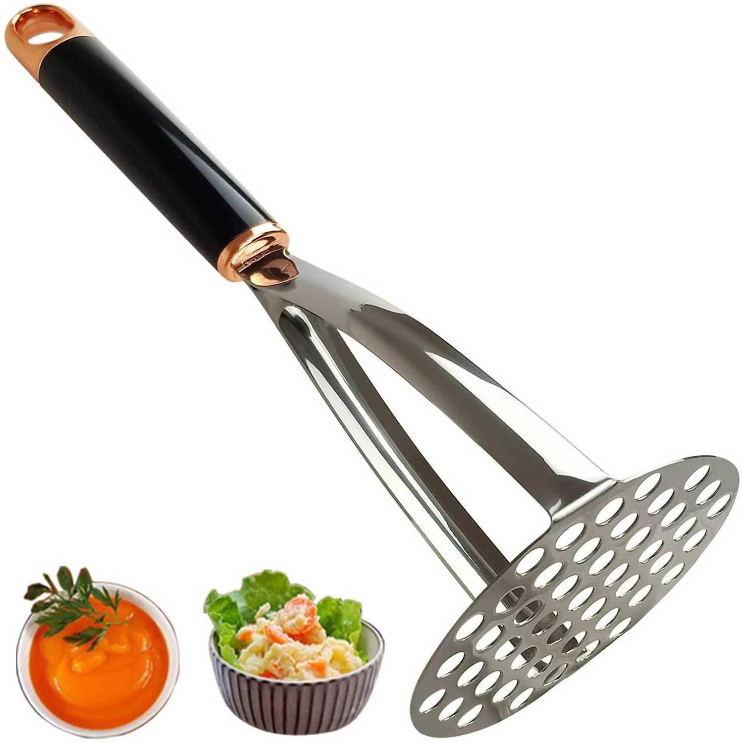 Cooking Utensil Mashed Potato Press 304 Stainless Steel Kitchen Accessories Meat Fruit  Ricer And Masher