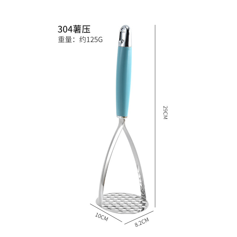 Household Utensil Mashed Potato Press 304 Stainless Steel Kitchen Accessories Meat Fruit Potato Ricer Masher