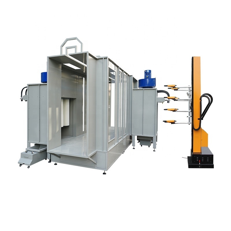 Automatic production powder coating painting spray line for aluminum profiles