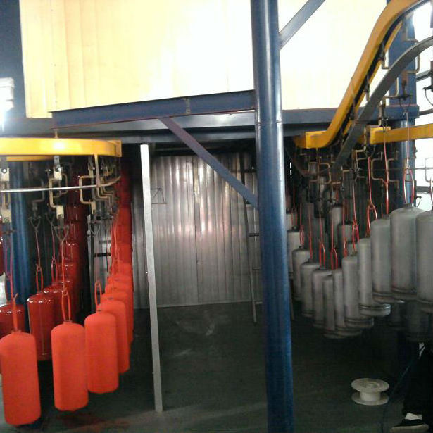 Automatic Conveyor Powder Spray Line Metal Electrostatic Powder Coating Production Line