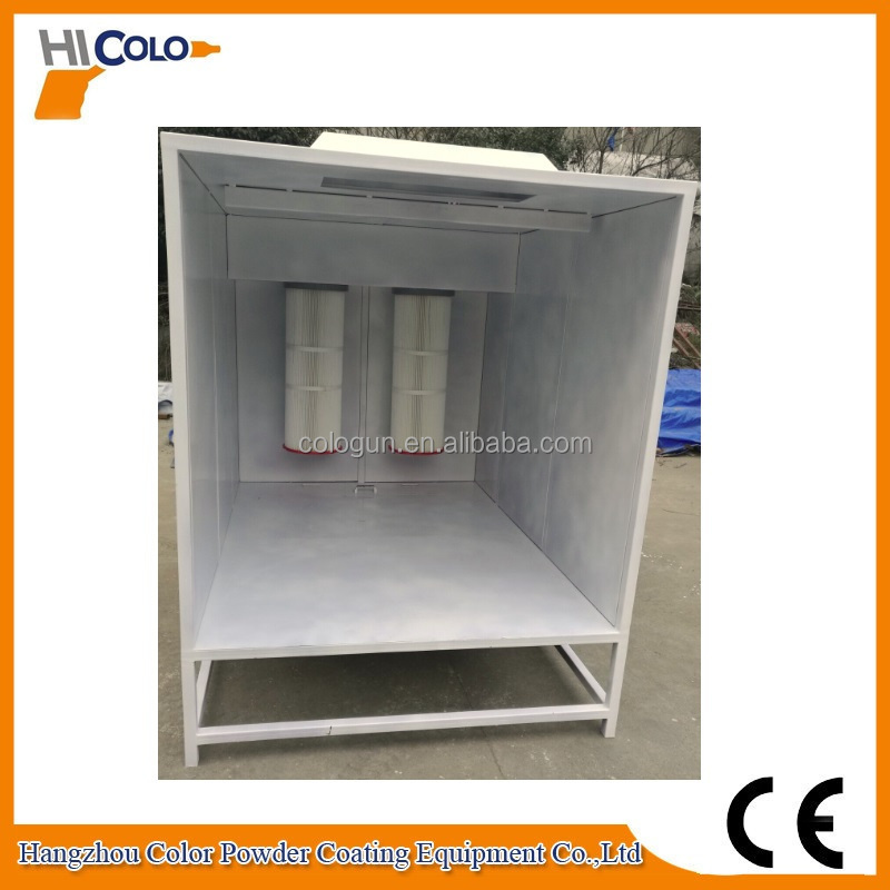 Hot sale closed manual powder coating spray booth for worldwide market distributor