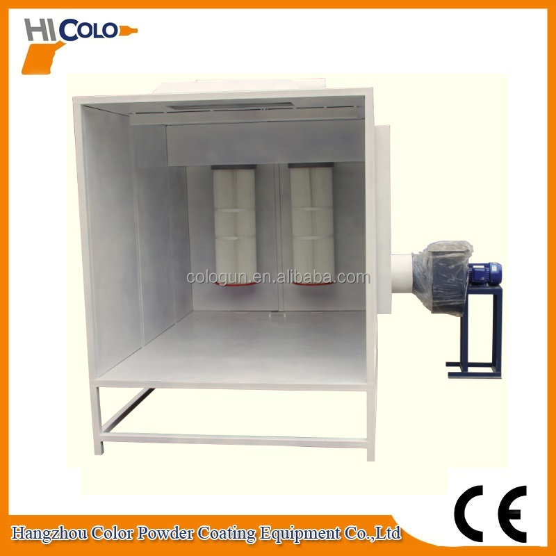 Hot sale closed manual powder coating spray booth for worldwide market distributor