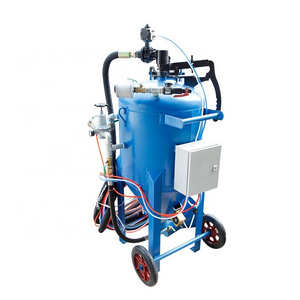 Manual type Abrasive liquid wet portable pressure Sand blasting pot sandblaster  for sale for worldwide service