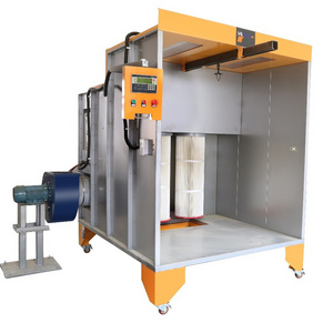 Hot sale closed manual powder coating spray booth for worldwide market distributor