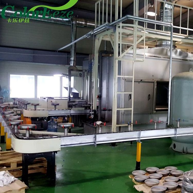 PTFE Non-Stick Cookware Spray Coating Equipment Production Line ...